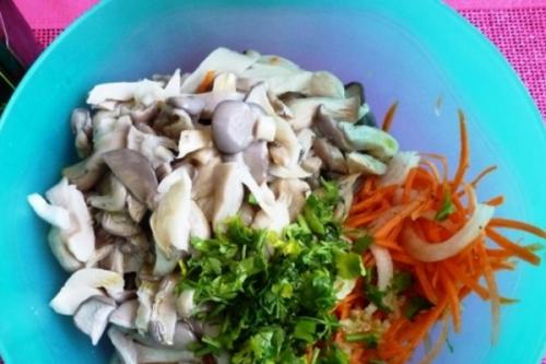 Маринованные вешенки по-корейски на зиму. Вешенки по корейски на зиму