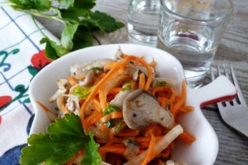Маринованные вешенки по-корейски на зиму. Вешенки по корейски на зиму