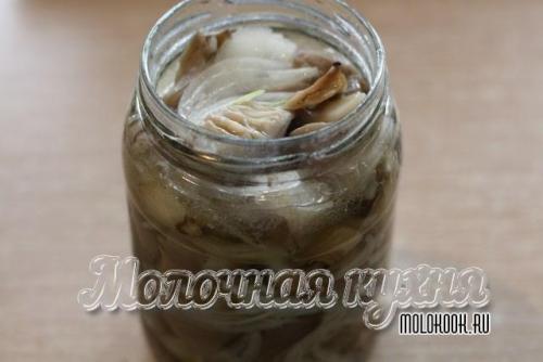 Маринованные вешенки хрустящие.