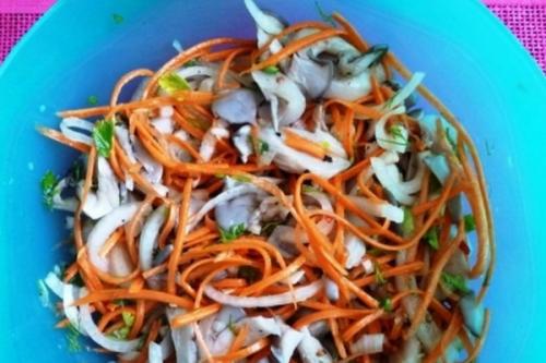 Маринованные вешенки по-корейски на зиму. Вешенки по корейски на зиму