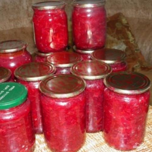 Борщ на зиму с капустой в банках. Борщ на зиму с капустой