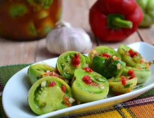 Зеленые помидоры на зиму в банках — 8 вкусных простых рецептов