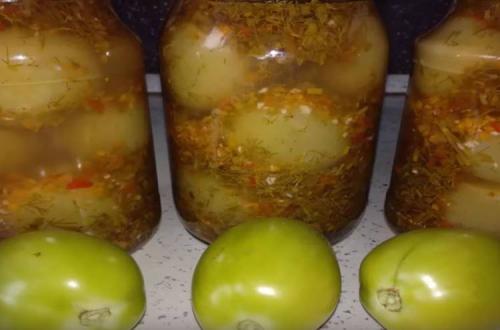 Маринованные зеленые помидоры целиком. Зеленые помидоры на зиму в банках — 8 вкусных простых рецептов