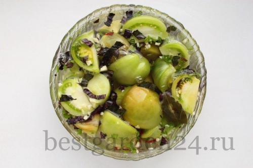 Квашеные и солёные зеленые помидоры без уксуса. Как приготовить квашеные зеленые помидоры без уксуса: 05