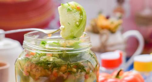 Маринованные зеленые помидоры быстрого приготовления. Маринованные помидоры с чесноком и зеленью быстрого приготовления – 7 пошаговых рецептов 12