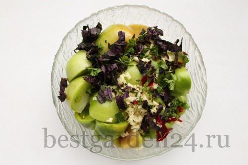 Квашеные и солёные зеленые помидоры без уксуса. Как приготовить квашеные зеленые помидоры без уксуса: 04