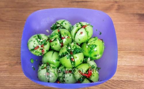 Соленые зеленые помидоры, как бочковые на зиму. Польза бочковых помидоров 03