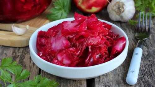 Краснокочанная капуста маринованная рецепты. Рецепты быстрого приготовления красной капусты