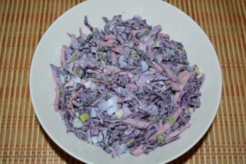 Салат из красной капусты маринованный. 20 ярких салатов из краснокочанной капусты