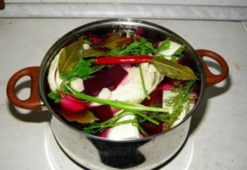 Маринованная красная капуста по-грузински. Капуста по-грузински