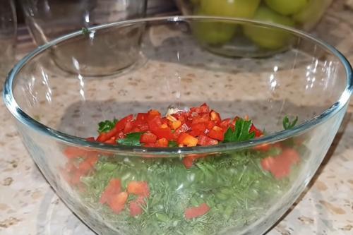 Зеленые помидоры по-кавказски на зиму