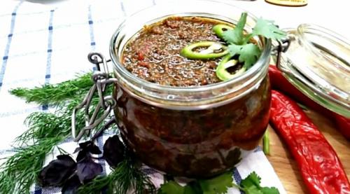 Абхазская Зелёная аджика с грецким орехом. Как приготовить зелёную абхазскую аджику в домашних условиях? 12 Абхазская Зелёная аджика с грецким орехом. Как приготовить зелёную абхазскую аджику в домашних условиях? 12