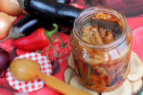 Лечо из перца и баклажанов на зиму. Лечо из баклажанов на зиму 09