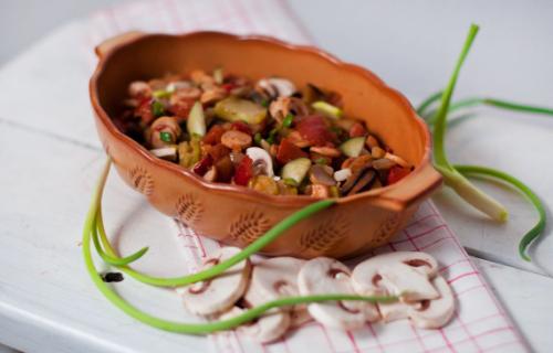 Идеальное лечо с жареными баклажанами. Лечо с баклажанами