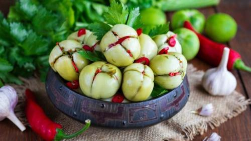Зеленые помидоры по-армянски на зиму без стерилизации. Вкусный рецепт помидор по-армянски