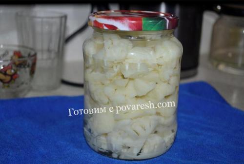 Засолка цветной капусты на зиму в банках. Пошаговая инструкция по засолке овоща в домашних условиях 19 Засолка цветной капусты на зиму в банках. Пошаговая инструкция по засолке овоща в домашних условиях 19