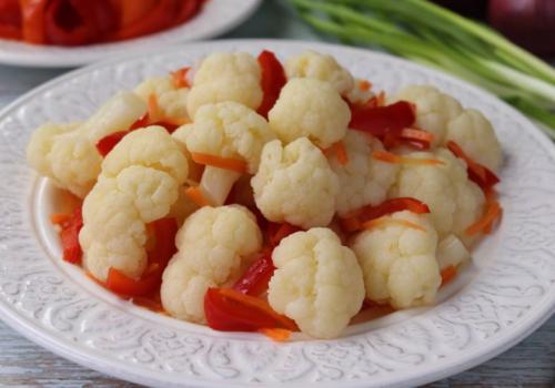 Соленая цветная капуста быстро. Очень вкусная маринованная цветная капуста быстрого приготовления