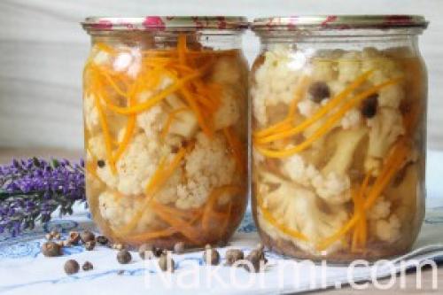 Маринованная цветная капуста на зиму по-корейски. Ингредиенты