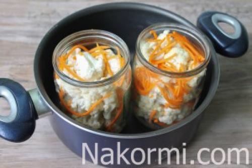 Маринованная цветная капуста на зиму по-корейски. Ингредиенты