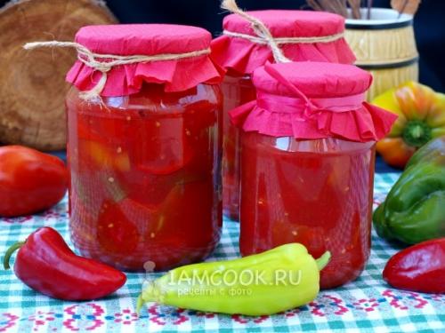 Лечо с томатным соком 24