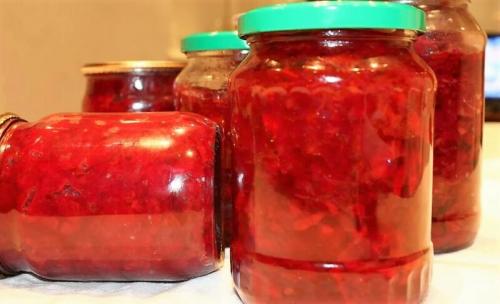 Заготовка для борща из свеклы на зиму. Вкусная заправка для борща на зиму со свеклой, помидорами, морковью и перцем 06 Заготовка для борща из свеклы на зиму. Вкусная заправка для борща на зиму со свеклой, помидорами, морковью и перцем 06