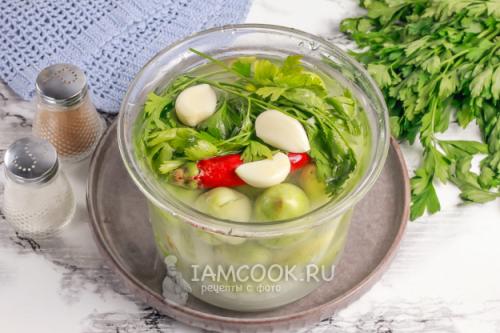 Запас на зиму: рецепт соленых зеленых помидоров 24 Запас на зиму: рецепт соленых зеленых помидоров 24