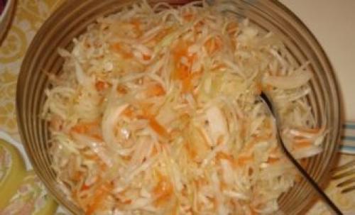Квашеная капуста быстрого приготовления за 3 часа. Маринованная капуста за 3 часа