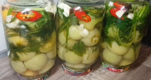 Как солить зеленые помидоры в 3 литровых банках. Маринованные зелёные помидоры на зиму — 12 очень вкусных рецептов, пальчики оближешь