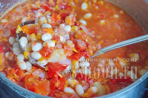 Лечо из болгарского перца с фасолью. Лечо из болгарского перца на зиму с фасолью