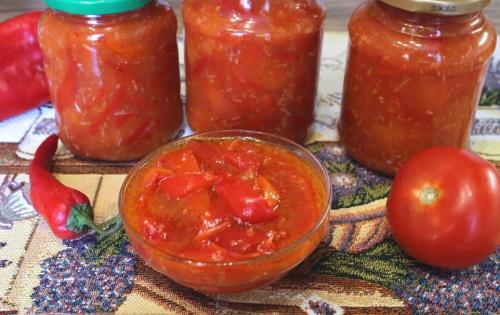Лечо из болгарского перца в томатном соке. Лечо из болгарского перца – 16 рецептов на зиму