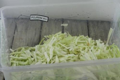 Засолка капусты без рассола.