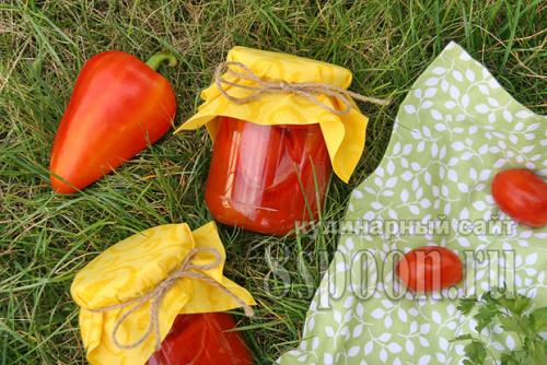 Лечо из перцев на зиму рецепты с томатным соком. 