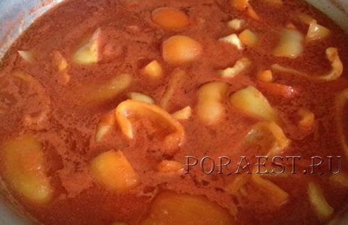 Как добавить вкус в лечо с помощью томатного сока. Классический