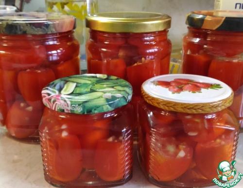 Квашеные помидоры с чесноком внутри. Квашеные помидоры с чесноком