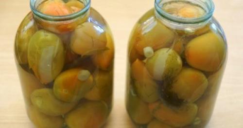 Помидоры зелёные фаршированные солёные на зиму.. Фаршированные зеленые помидоры 29