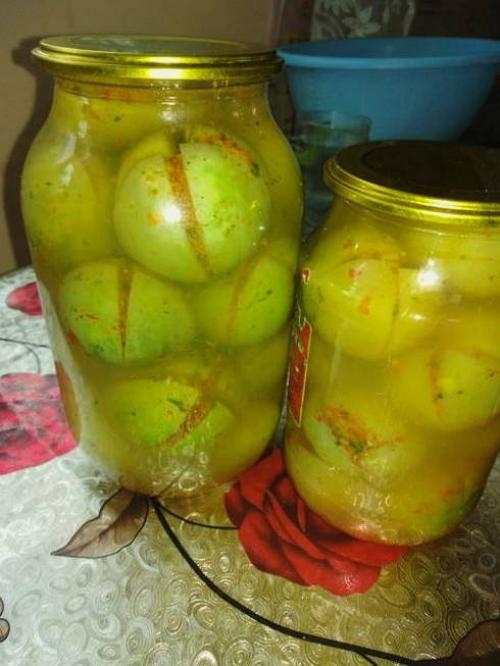 Помидоры зелёные фаршированные солёные на зиму.. Фаршированные зеленые помидоры 03