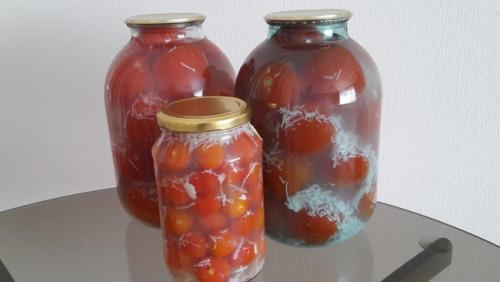 Помидоры в снегу с хреном. Помидоры в снегу на зиму с чесноком, хреном и горчицей: 5 самых вкусных рецептов помидоров под снегом 11