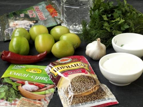 Запеканка из зеленых помидоров с пикантной начинкой 05