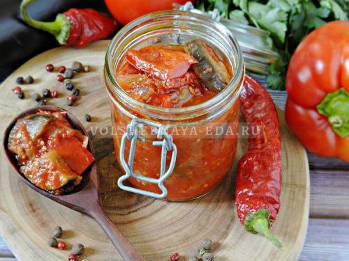 Лечо из баклажан по-болгарски. Лечо с баклажанами, помидорами и перцем