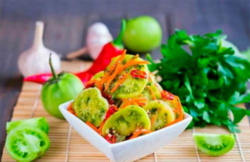 Намазка из зеленых помидор. Закуска из зелёных помидоров — 8 рецептов быстрого приготовления