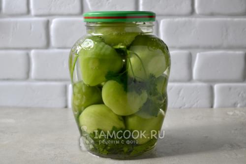 Вкусные зеленые помидоры с чесноком: рецепт маринования 11