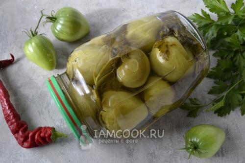 Вкусные зеленые помидоры с чесноком: рецепт маринования 16
