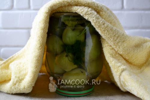 Вкусные зеленые помидоры с чесноком: рецепт маринования 15