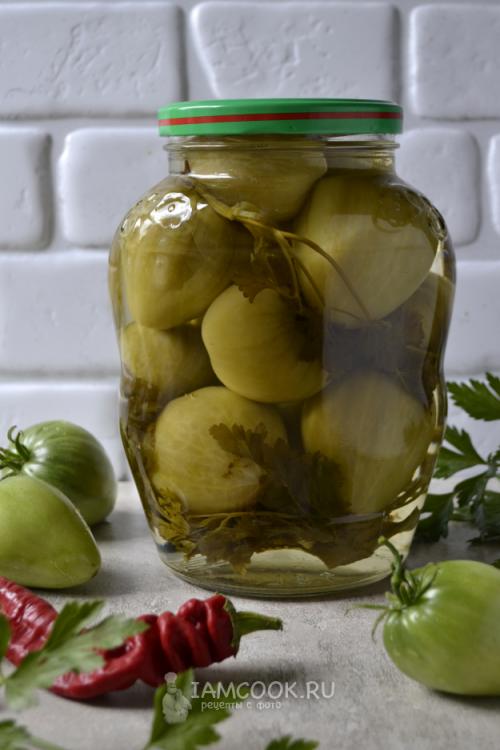 Вкусные зеленые помидоры с чесноком: рецепт маринования 17