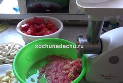 Хреновина из помидор и чеснока на зиму. Хреновина из помидор на зиму без варки и уксуса — классический рецепт