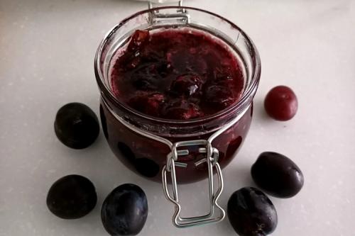Джем из сливы с желирующим сахаром. Густое и вкусное