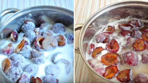 Джем из сливы с желирующим сахаром. Густое и вкусное