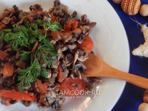 Вкусный рецепт икры грибной с луком, морковью и помидорами 27 Вкусный рецепт икры грибной с луком, морковью и помидорами 27