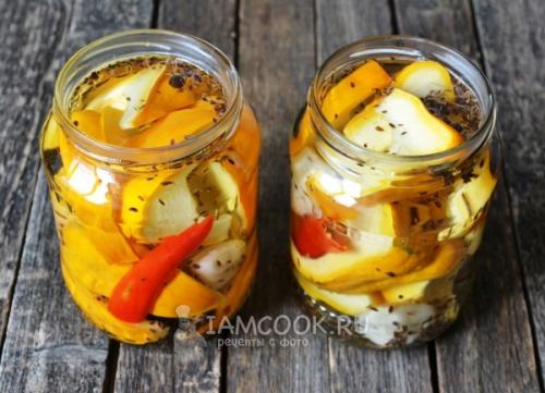 Вкусные патиссоны на зиму без стерилизации: рецепты и советы 04 Вкусные патиссоны на зиму без стерилизации: рецепты и советы 04