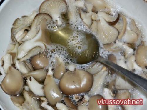 Маринованные грибы вешенки за сутки